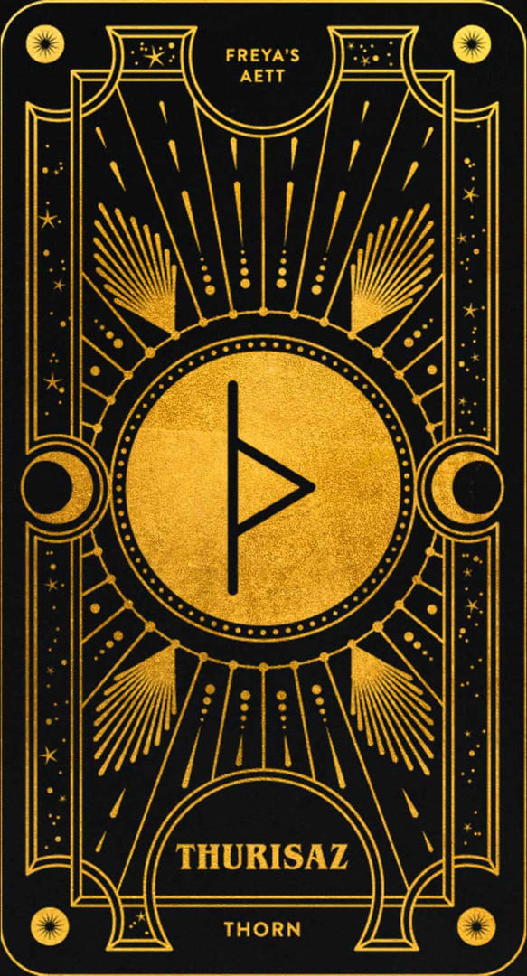 Турисаз — Cosmic Whisper Rune Deck