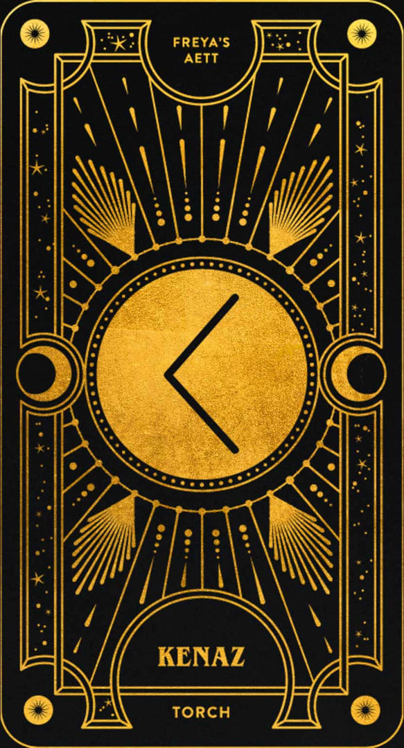 KENAZ — Cosmic Whisper Rune Deck