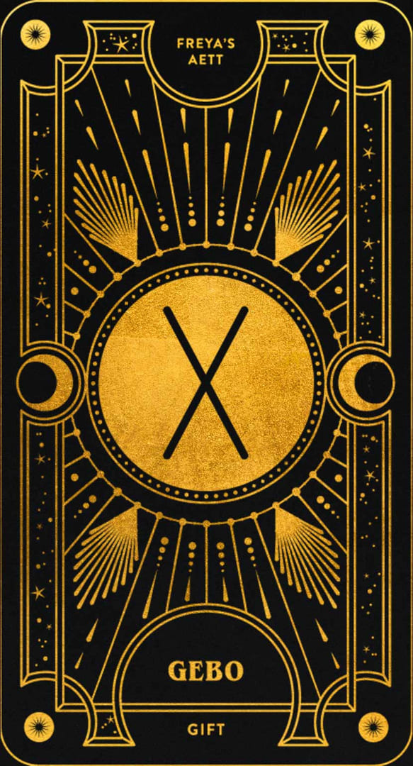ГЕББО (GEBO) — Cosmic Whisper Rune Deck
