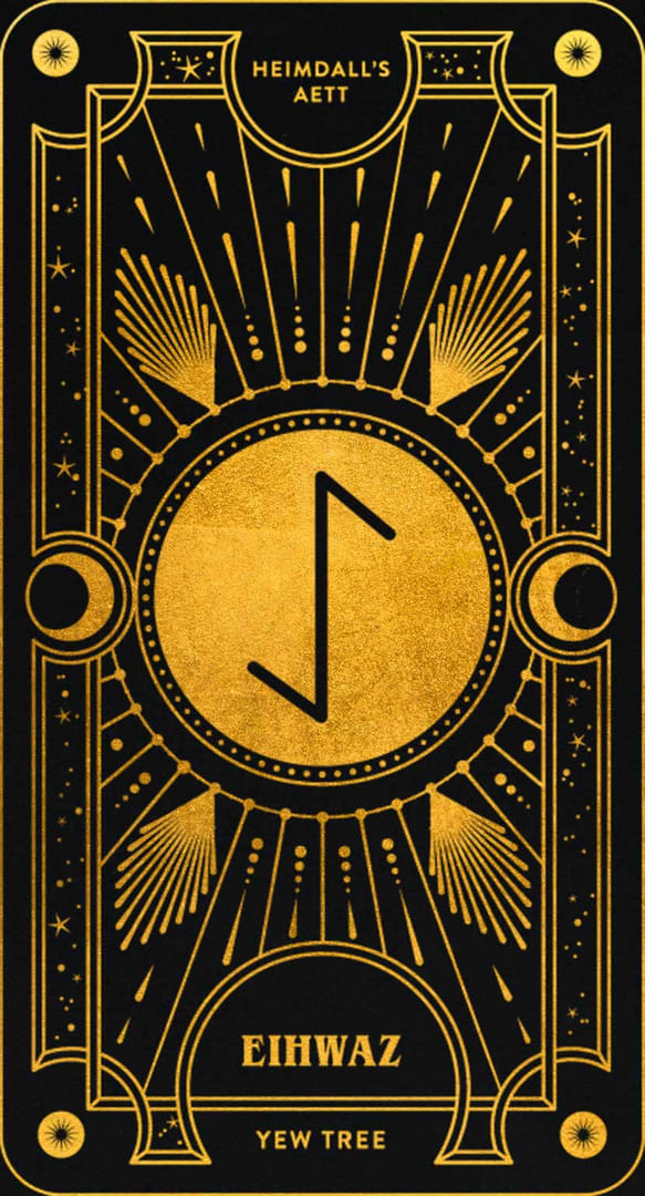 Эйваз — Cosmic Whisper Rune Deck