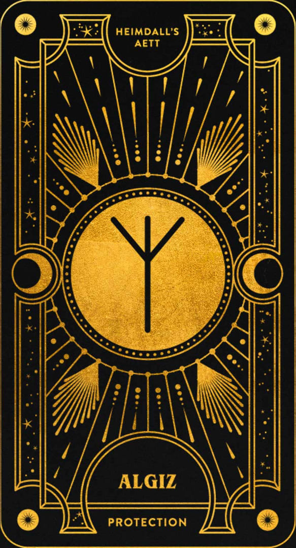 Алгиз — Cosmic Whisper Rune Deck