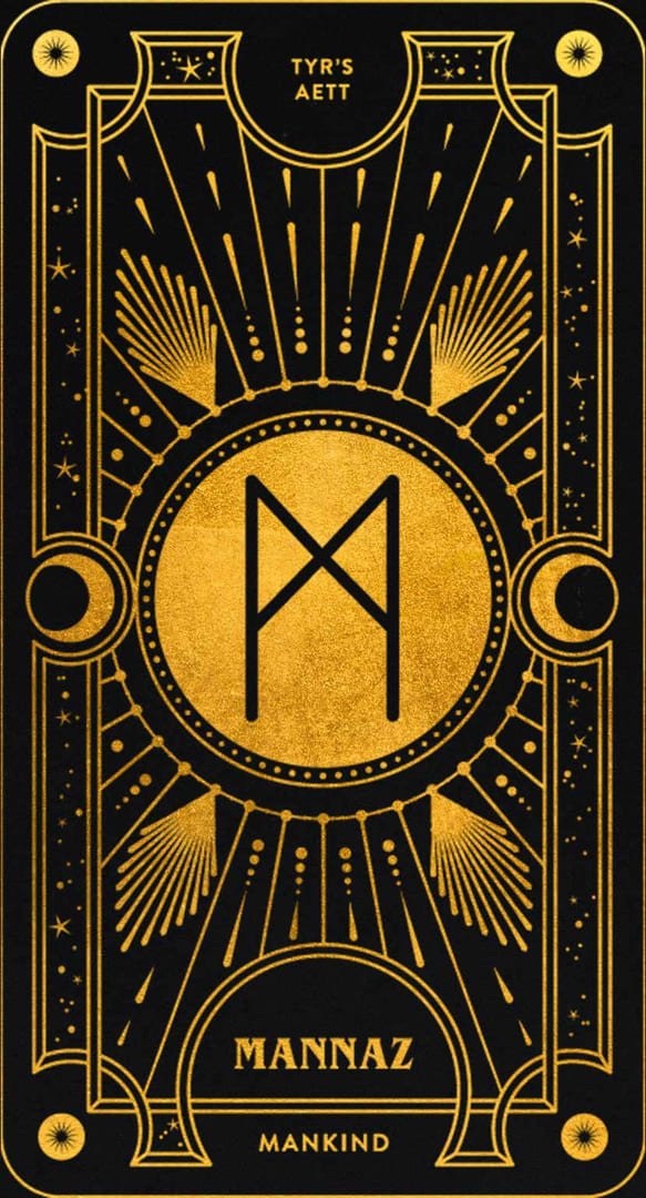МАННАЗ — Cosmic Whisper Rune Deck