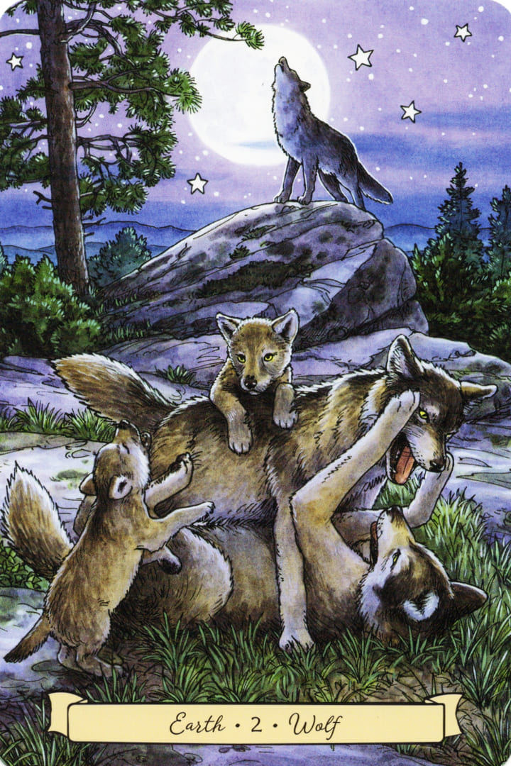 2 Волк (Земля) — Everyday Witch's Familiars Oracle