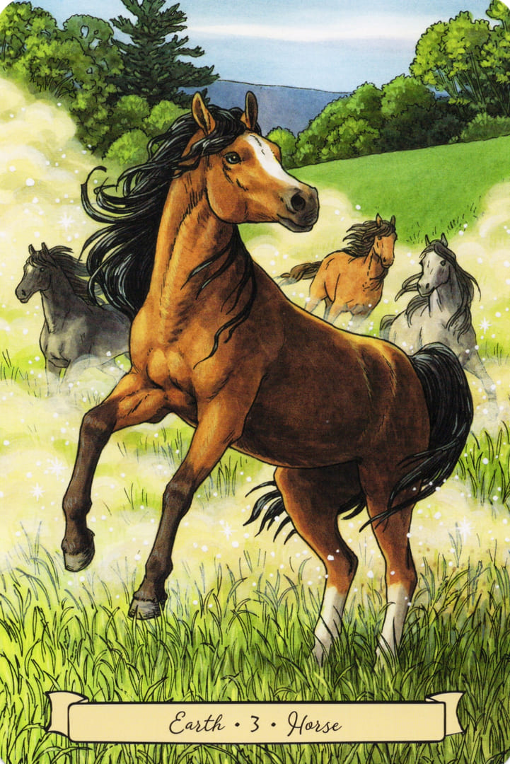 3 Лошадь (Земля) — Everyday Witch's Familiars Oracle