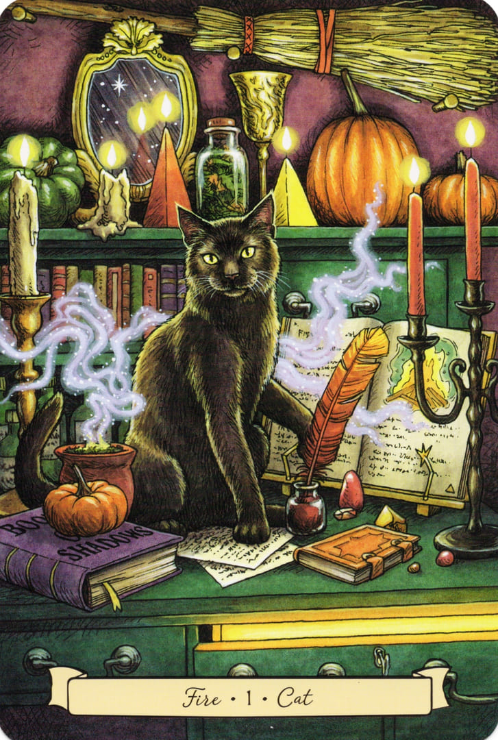 1 Кот (Огонь) — Everyday Witch's Familiars Oracle