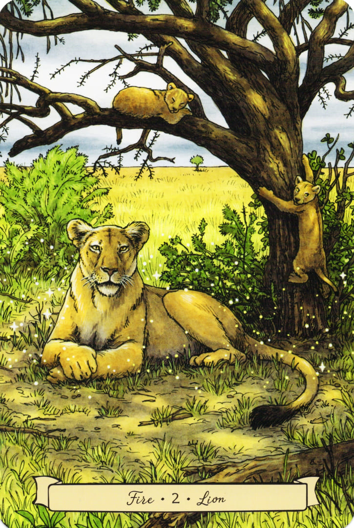 2 Лев (Огонь) — Everyday Witch's Familiars Oracle