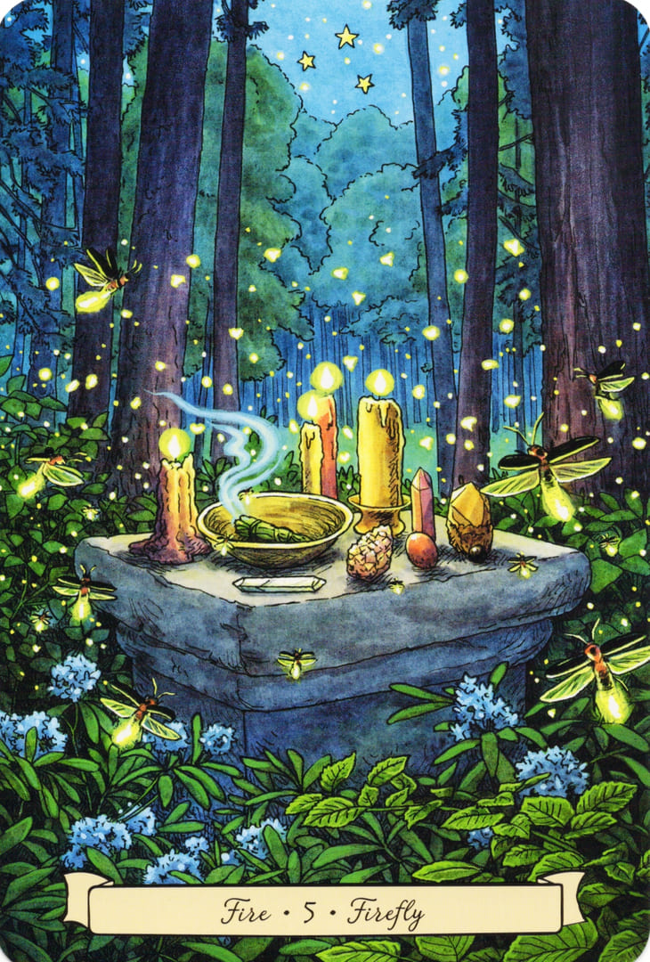 5 Светлячок (Огонь) — Everyday Witch's Familiars Oracle