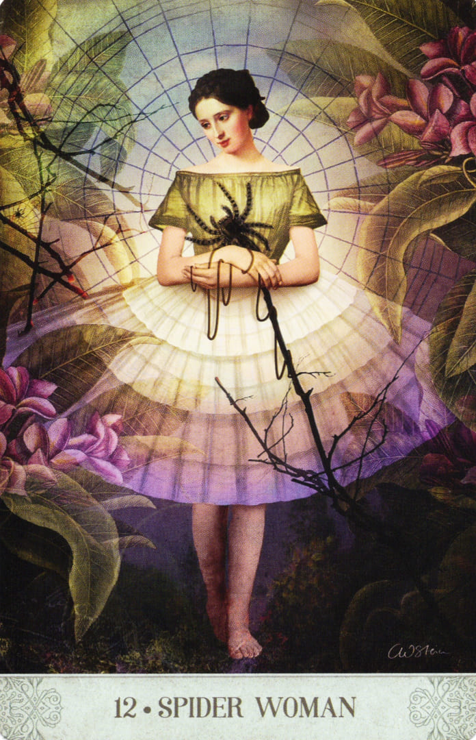 12. ЖЕНЩИНА-ПАУК — Botanical Dreams Oracle