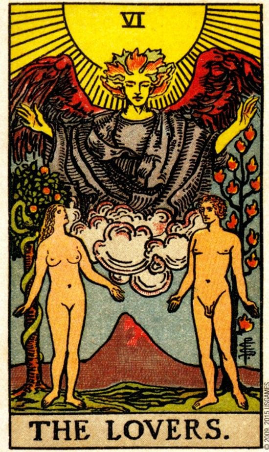 Значение карты Влюблённые в таро: не только про романтику