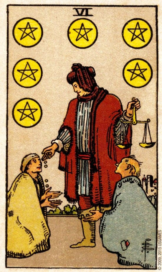 Шестёрка пентаклей