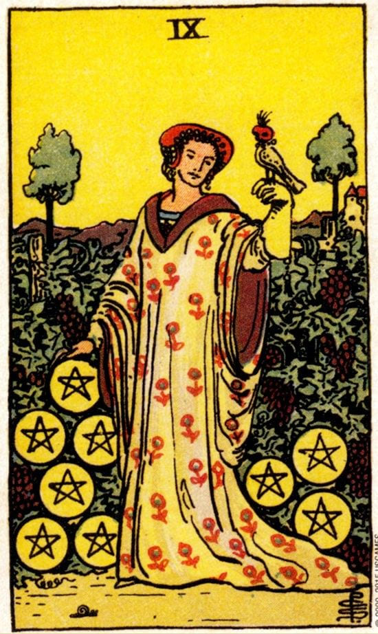 Девятка пентаклей