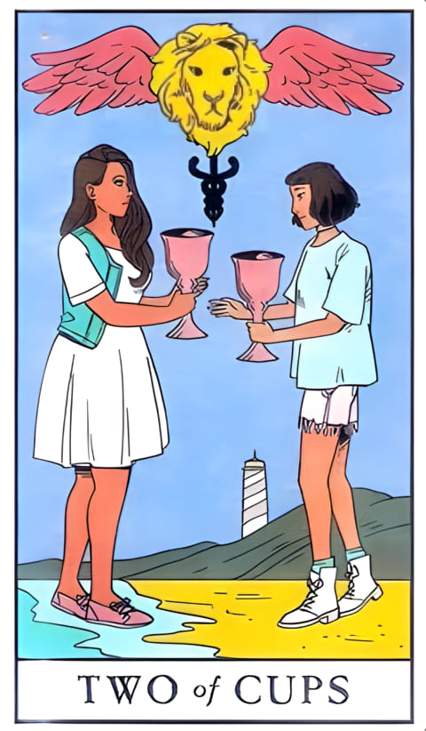 Двойка чаш — Таро Современной ведьмы