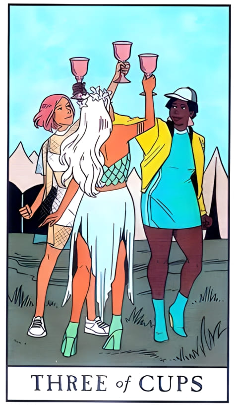 Тройка чаш — Таро Современной ведьмы