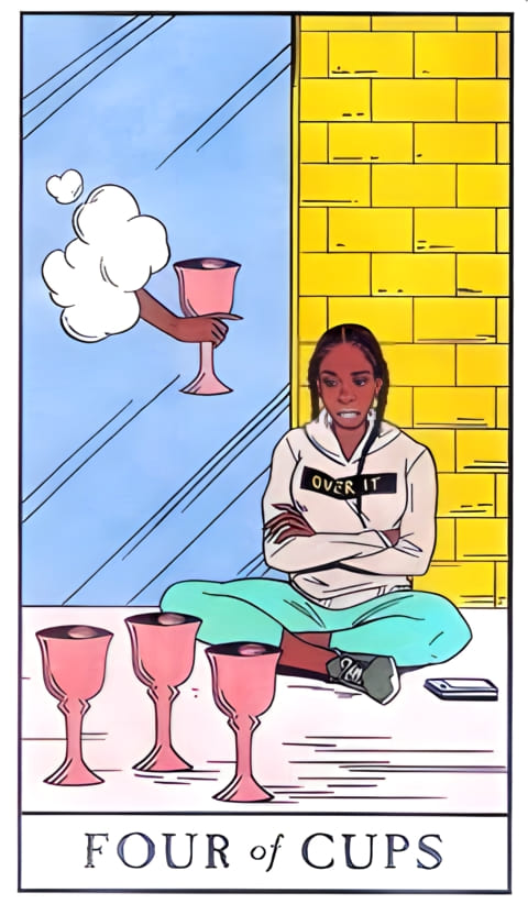 Четверка чаш — Таро Современной ведьмы