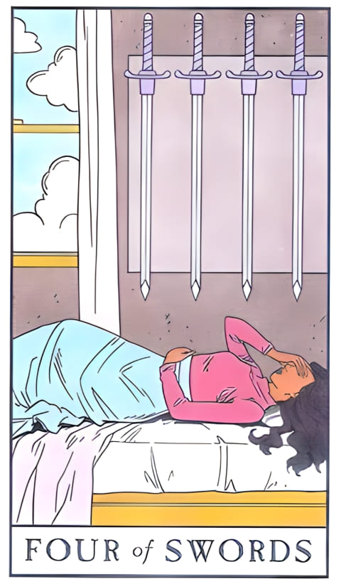 Четверка мечей — Таро Современной ведьмы