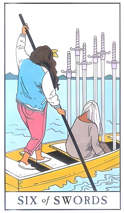 Шестёрка мечей — Таро Современной ведьмы