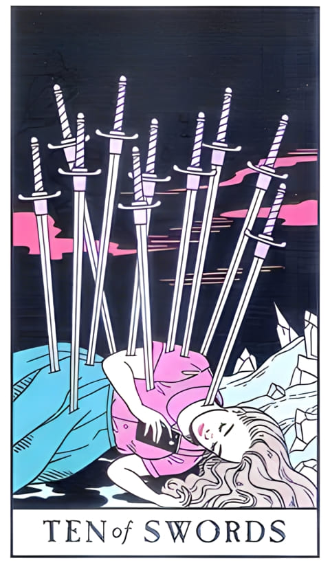 Десятка мечей — Таро Современной ведьмы