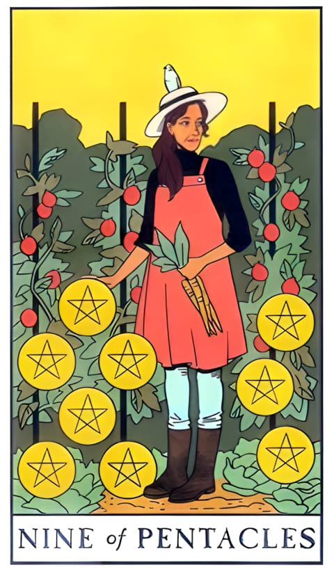 Девятка пентаклей — Таро Современной ведьмы