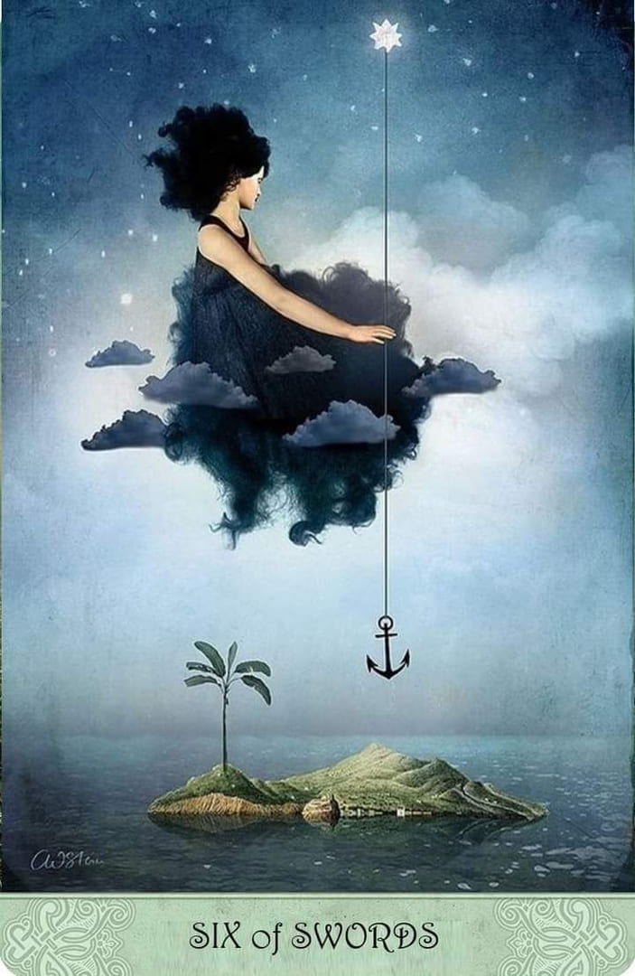 Шестёрка мечей — Таро Мистических Моментов