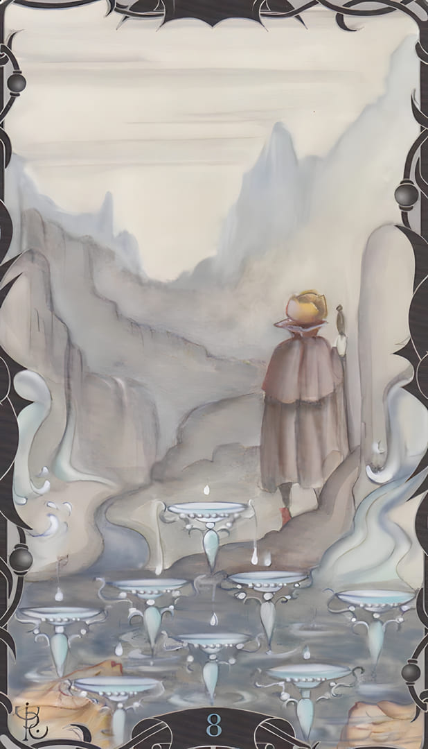 Восьмёрка чаш — Таро Заколдованного Сада