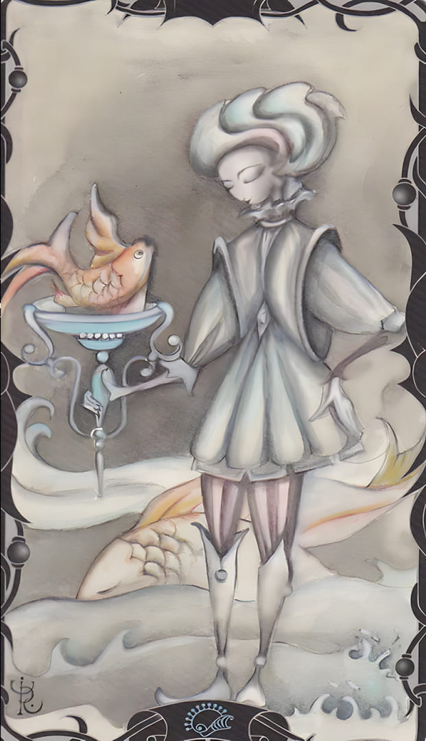 Паж чаш — Таро Заколдованного Сада