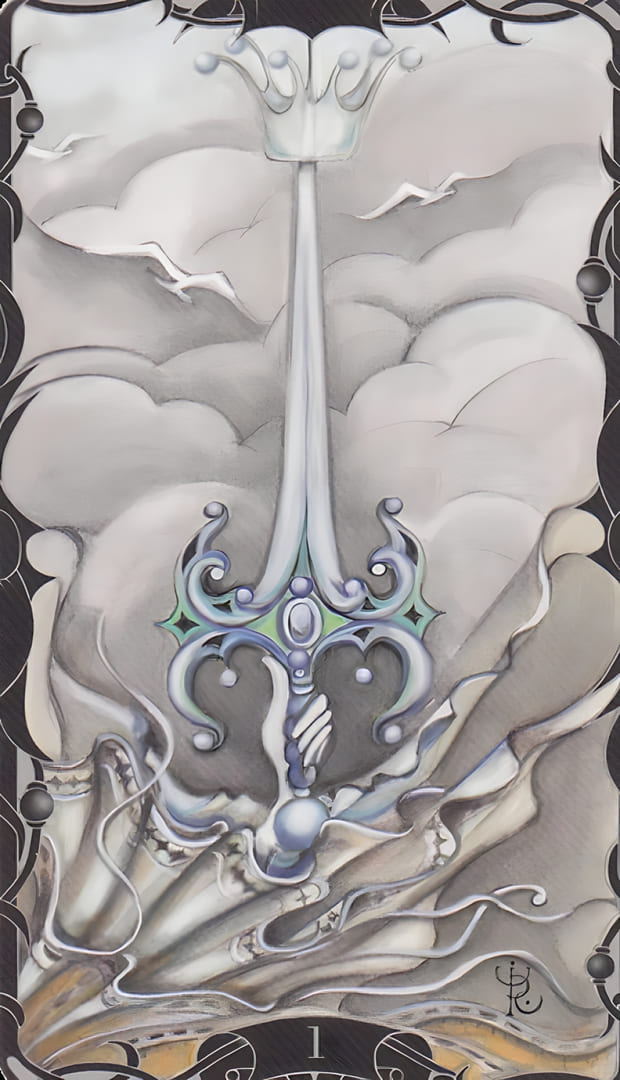 Туз мечей — Таро Заколдованного Сада