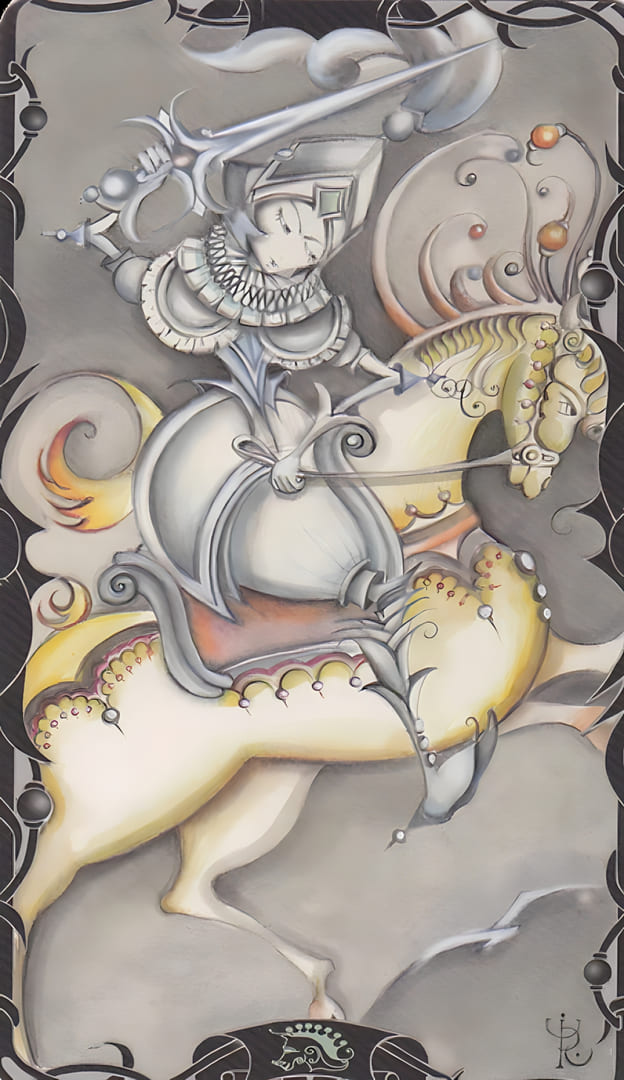 Рыцарь мечей — Таро Заколдованного Сада