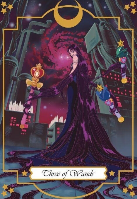 Тройка жезлов — Moonlight Senshi Tarot