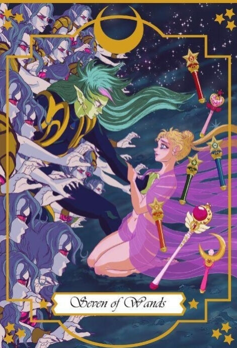 Семёрка жезлов — Moonlight Senshi Tarot