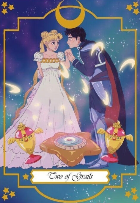 Двойка чаш — Moonlight Senshi Tarot