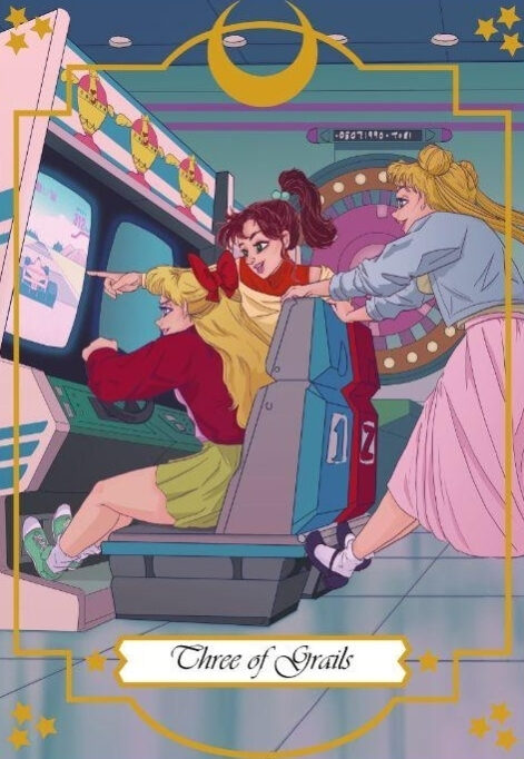 Тройка чаш — Moonlight Senshi Tarot