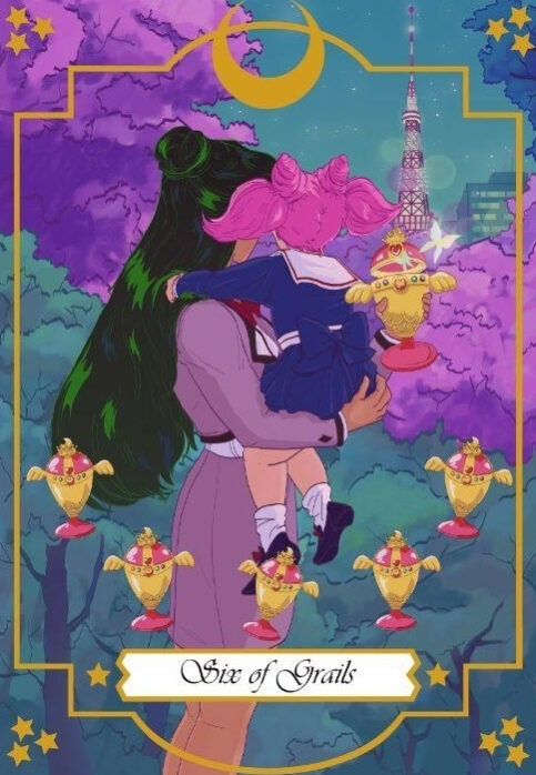 Шестёрка чаш — Moonlight Senshi Tarot