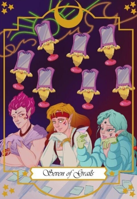 Семёрка чаш — Moonlight Senshi Tarot