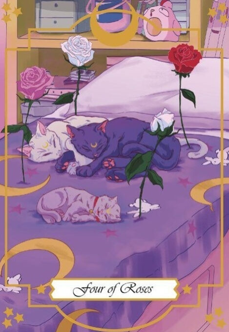 Четверка мечей — Moonlight Senshi Tarot