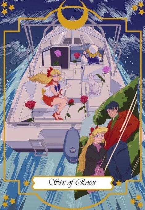 Шестёрка мечей — Moonlight Senshi Tarot