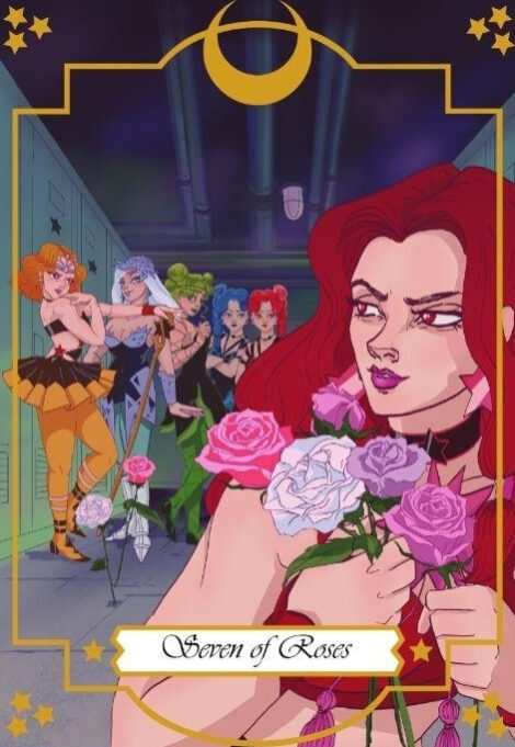 Семёрка мечей — Moonlight Senshi Tarot