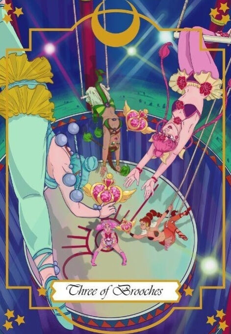 Тройка пентаклей — Moonlight Senshi Tarot