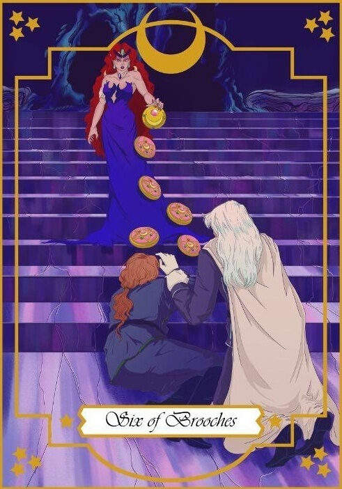 Шестёрка пентаклей — Moonlight Senshi Tarot