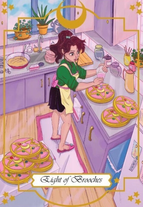 Восьмёрка пентаклей — Moonlight Senshi Tarot