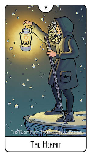 Отшельник — This Might Hurt Tarot