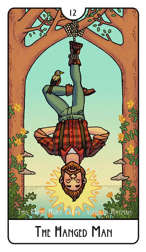 Повешенный — This Might Hurt Tarot