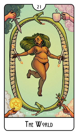 Мир — This Might Hurt Tarot