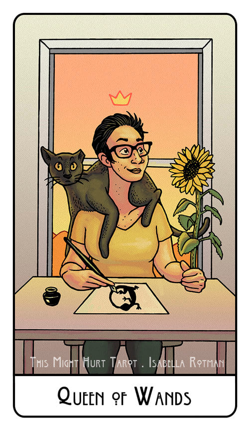 Королева жезлов — This Might Hurt Tarot