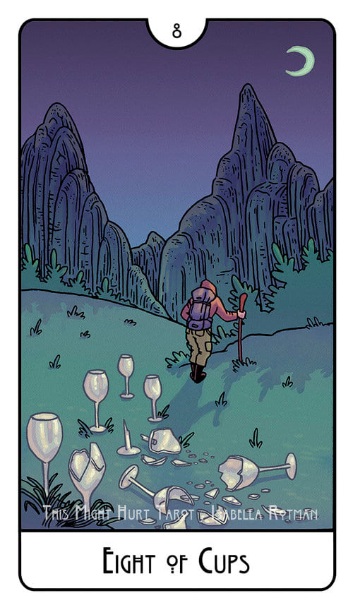 Восьмёрка чаш — This Might Hurt Tarot