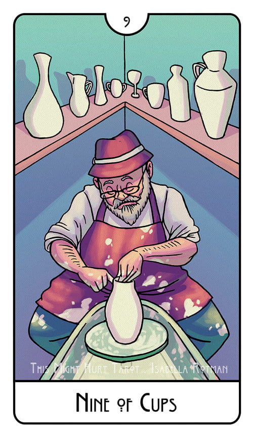 Девятка чаш — This Might Hurt Tarot