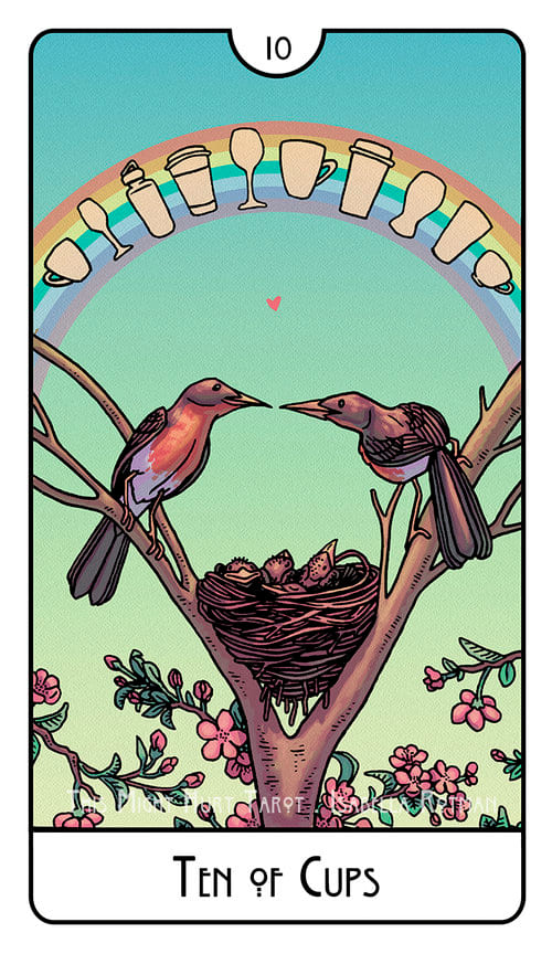 Десятка чаш — This Might Hurt Tarot