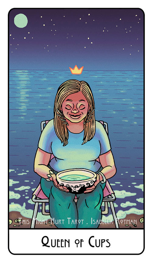 Королева чаш — This Might Hurt Tarot