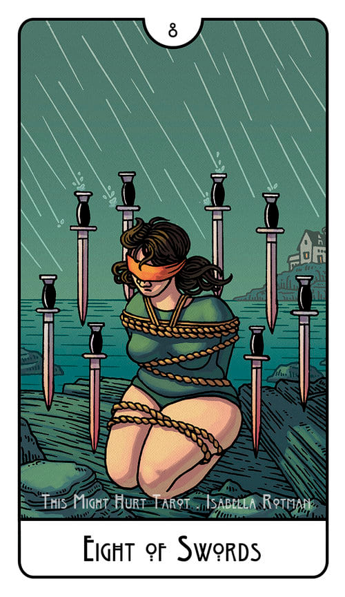 Восьмёрка мечей — This Might Hurt Tarot