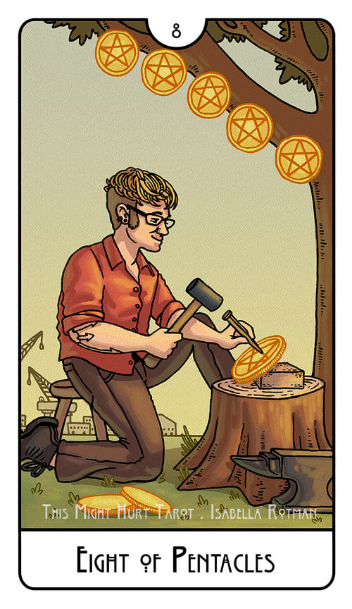 Восьмёрка пентаклей