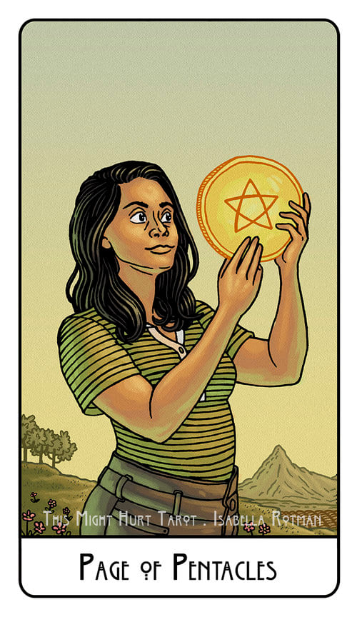 Паж пентаклей — This Might Hurt Tarot
